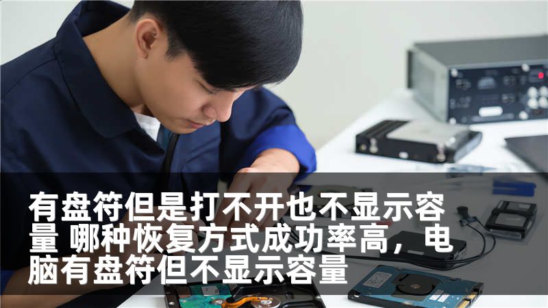 有盘符但是打不开也不显示容量 哪种恢复方式成功率高，电脑有盘符但不显示容量