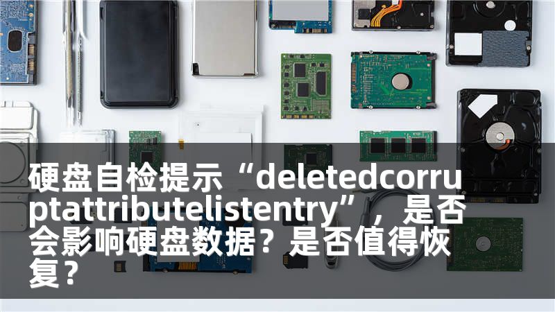 硬盘自检提示“deletedcorruptattributelistentry”，是否会影响硬盘数据？是否值得恢复？