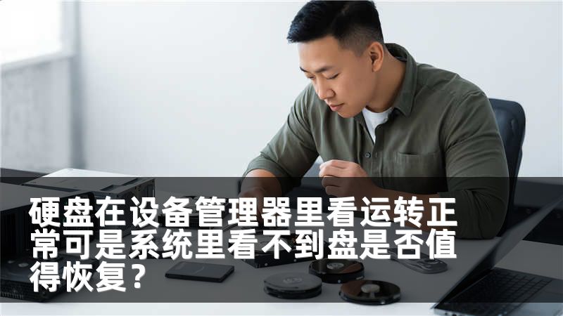 硬盘在设备管理器里看运转正常可是系统里看不到盘是否值得恢复？