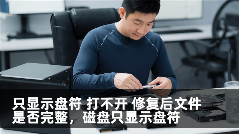 只显示盘符 打不开 修复后文件是否完整，磁盘只显示盘符