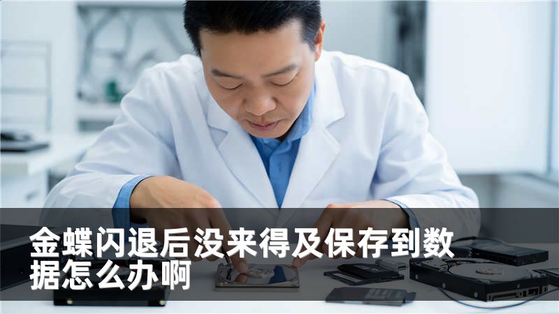 金蝶闪退后没来得及保存到数据怎么办啊