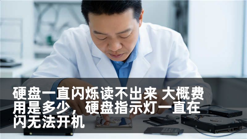 硬盘一直闪烁读不出来 大概费用是多少，硬盘指示灯一直在闪无法开机