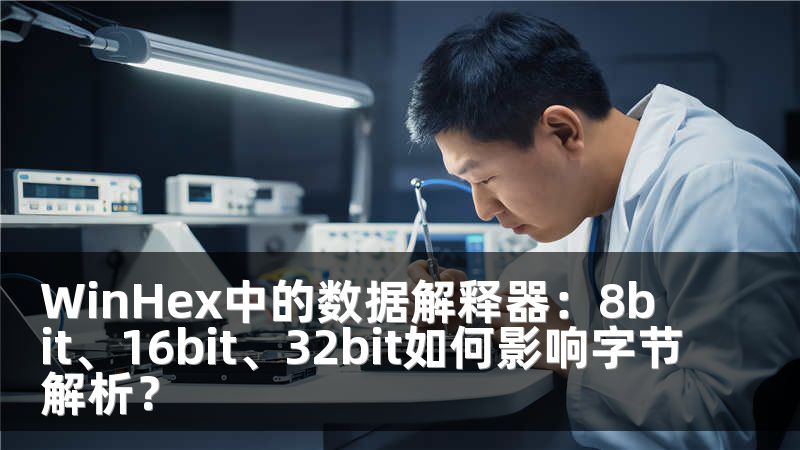 WinHex中的数据解释器:8bit、16bit、32bit如何影响字节解析?
