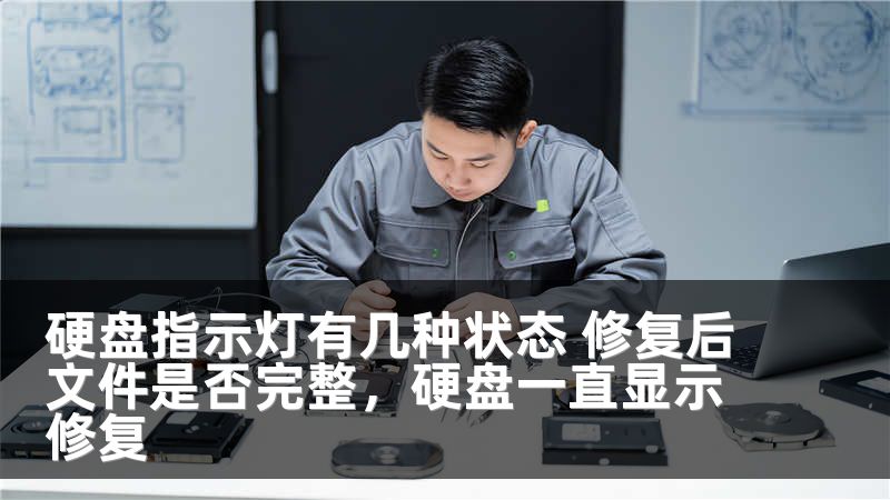 硬盘指示灯有几种状态 修复后文件是否完整,硬盘一直显示修复