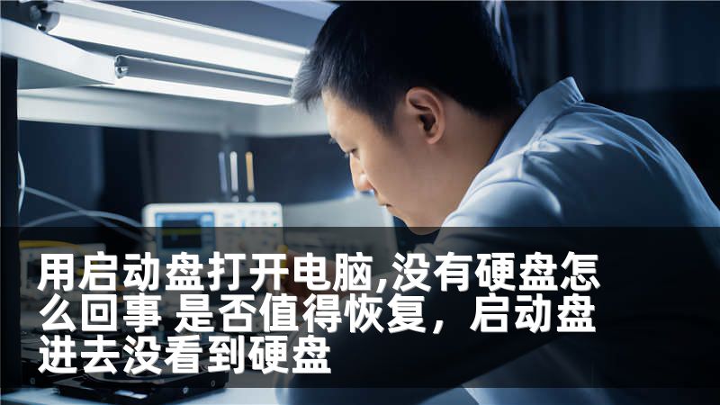 用启动盘打开电脑,没有硬盘怎么回事 是否值得恢复，启动盘进去没看到硬盘
