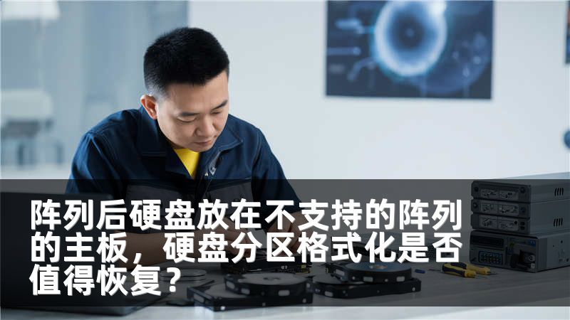 阵列后硬盘放在不支持的阵列的主板，硬盘分区格式化是否值得恢复？