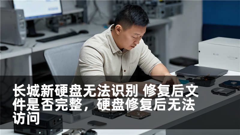长城新硬盘无法识别 修复后文件是否完整，硬盘修复后无法访问