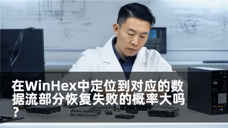 在WinHex中定位到对应的数据流部分恢复失败的概率大吗?