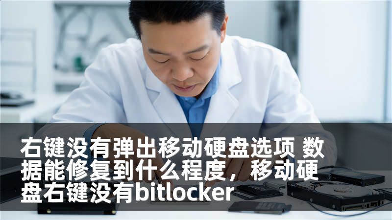 右键没有弹出移动硬盘选项 数据能修复到什么程度，移动硬盘右键没有bitlocker