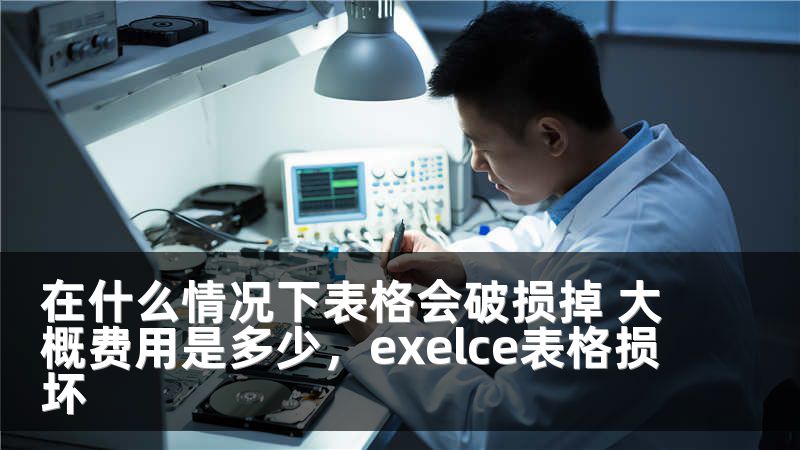 在什么情况下表格会破损掉 大概费用是多少，exelce表格损坏
