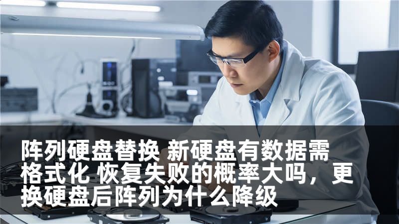 阵列硬盘替换 新硬盘有数据需格式化 恢复失败的概率大吗，更换硬盘后阵列为什么降级