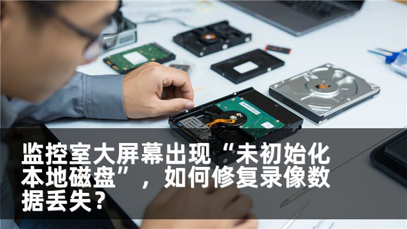 监控室大屏幕出现“未初始化本地磁盘”，如何修复录像数据丢失？