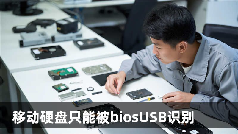 移动硬盘只能被biosUSB识别