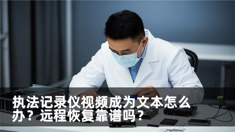 执法记录仪视频成为文本怎么办？远程恢复靠谱吗？