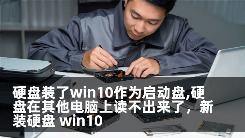 硬盘装了win10作为启动盘,硬盘在其他电脑上读不出来了，新装硬盘 win10