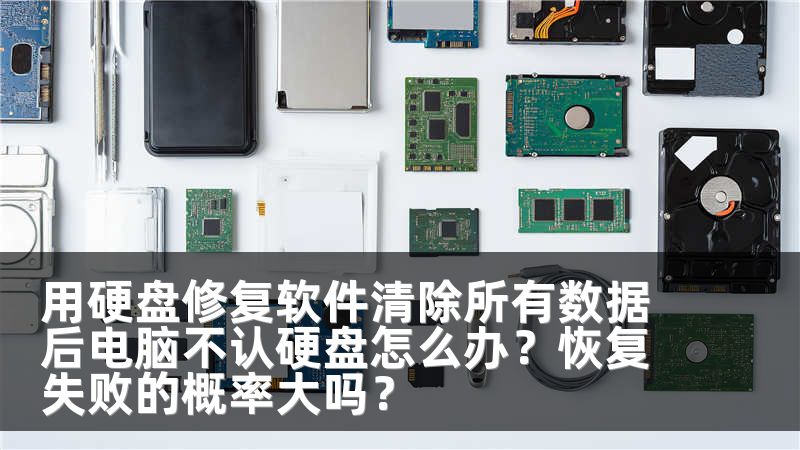 用硬盘修复软件清除所有数据后电脑不认硬盘怎么办？恢复失败的概率大吗？