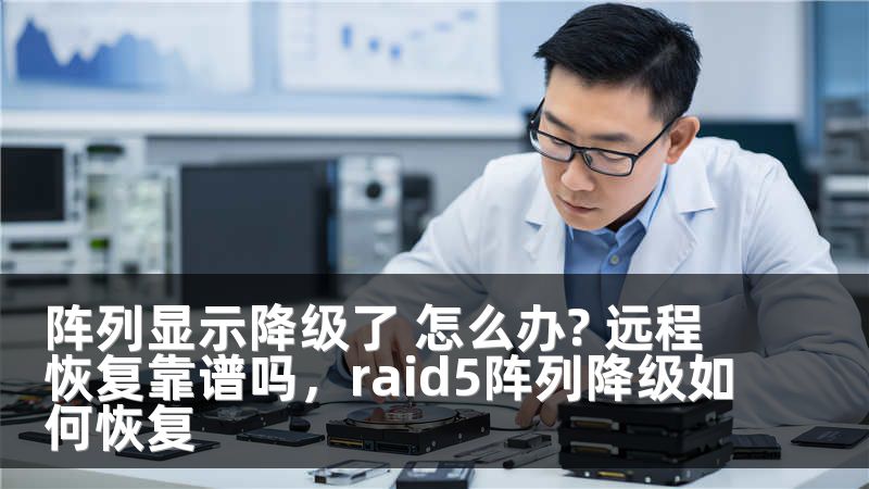 阵列显示降级了 怎么办? 远程恢复靠谱吗，raid5阵列降级如何恢复
