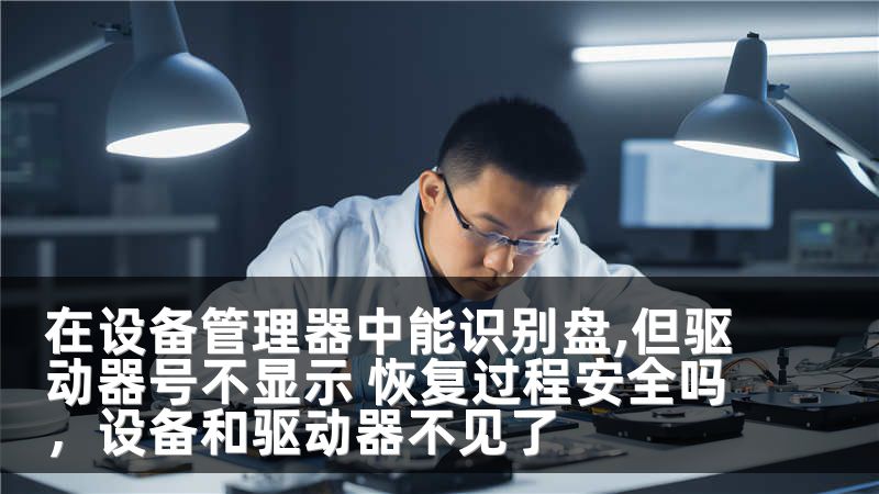 在设备管理器中能识别盘,但驱动器号不显示 恢复过程安全吗，设备和驱动器不见了