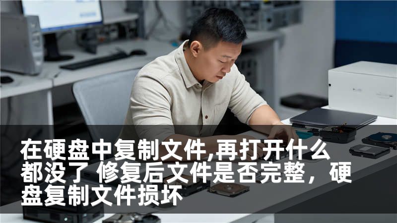 在硬盘中复制文件,再打开什么都没了 修复后文件是否完整，硬盘复制文件损坏