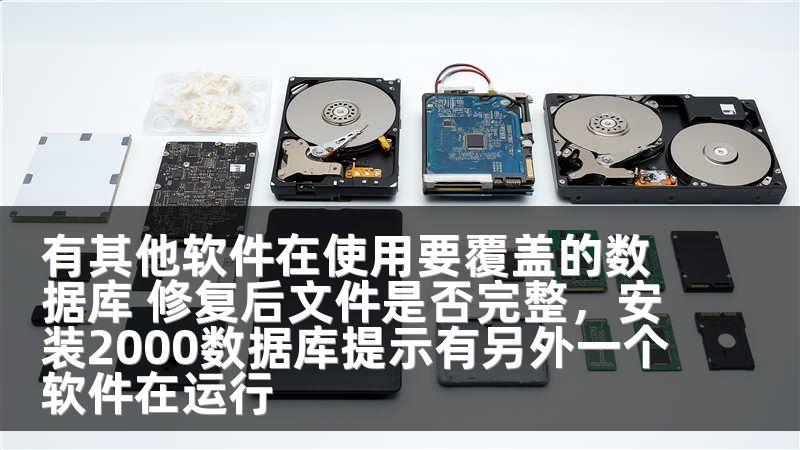 有其他软件在使用要覆盖的数据库 修复后文件是否完整，安装2000数据库提示有另外一个软件在运行