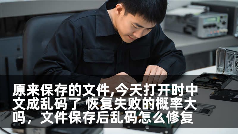 原来保存的文件,今天打开时中文成乱码了 恢复失败的概率大吗，文件保存后乱码怎么修复