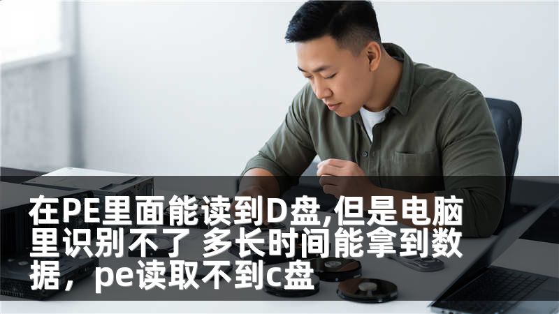 在PE里面能读到D盘,但是电脑里识别不了 多长时间能拿到数据，pe读取不到c盘