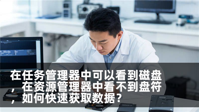 在任务管理器中可以看到磁盘，在资源管理器中看不到盘符，如何快速获取数据？