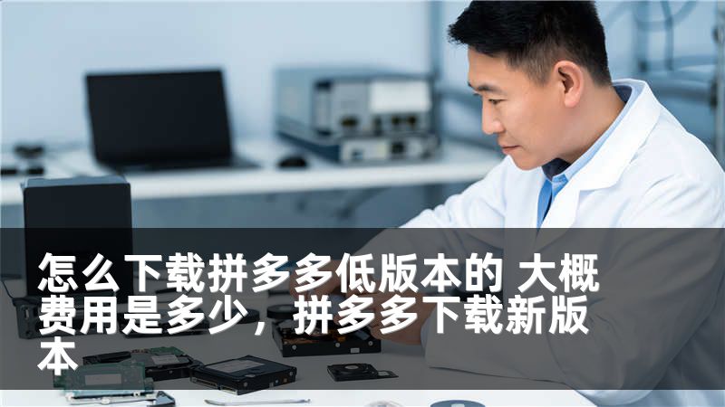 怎么下载拼多多低版本的 大概费用是多少，拼多多下载新版本