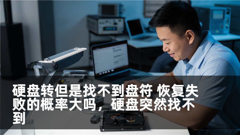 硬盘转但是找不到盘符 恢复失败的概率大吗,硬盘突然找不到