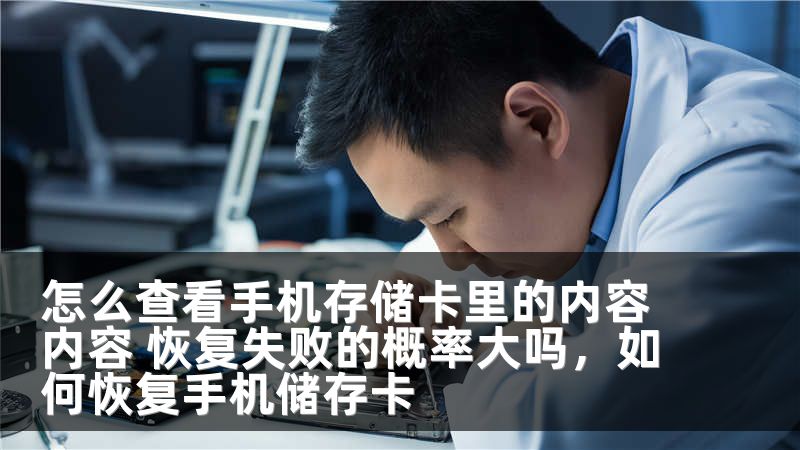 怎么查看手机存储卡里的内容内容 恢复失败的概率大吗,如何恢复手机储存卡