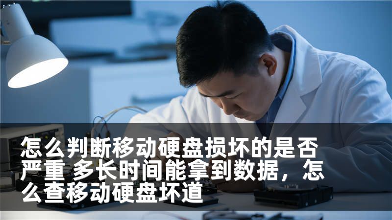 怎么判断移动硬盘损坏的是否严重 多长时间能拿到数据，怎么查移动硬盘坏道