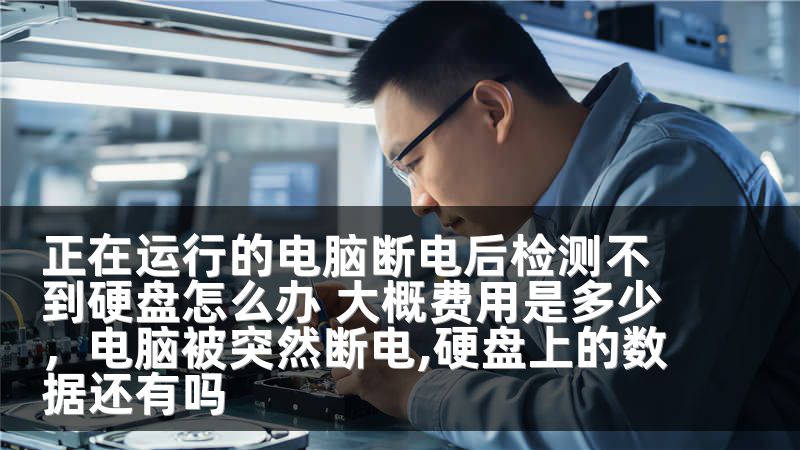 正在运行的电脑断电后检测不到硬盘怎么办 大概费用是多少，电脑被突然断电,硬盘上的数据还有吗