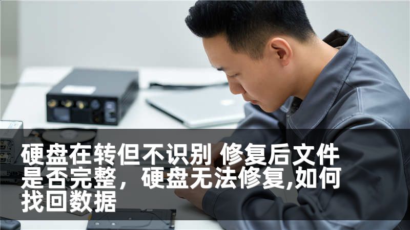 硬盘在转但不识别 修复后文件是否完整，硬盘无法修复,如何找回数据