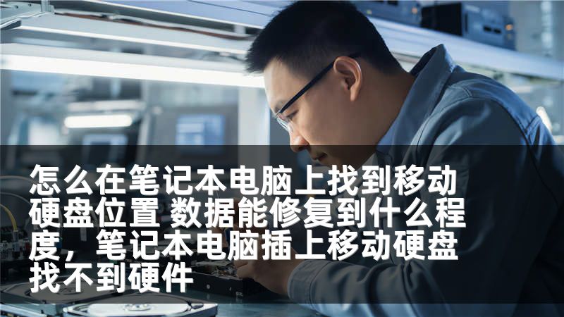 怎么在笔记本电脑上找到移动硬盘位置 数据能修复到什么程度，笔记本电脑插上移动硬盘找不到硬件