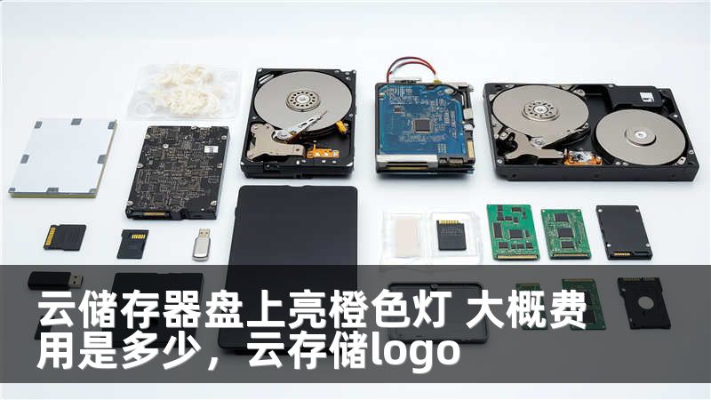 云储存器盘上亮橙色灯 大概费用是多少，云存储logo