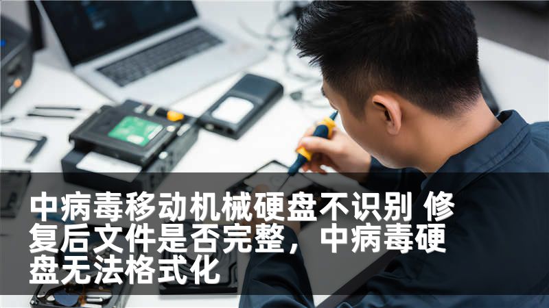 中病毒移动机械硬盘不识别 修复后文件是否完整，中病毒硬盘无法格式化
