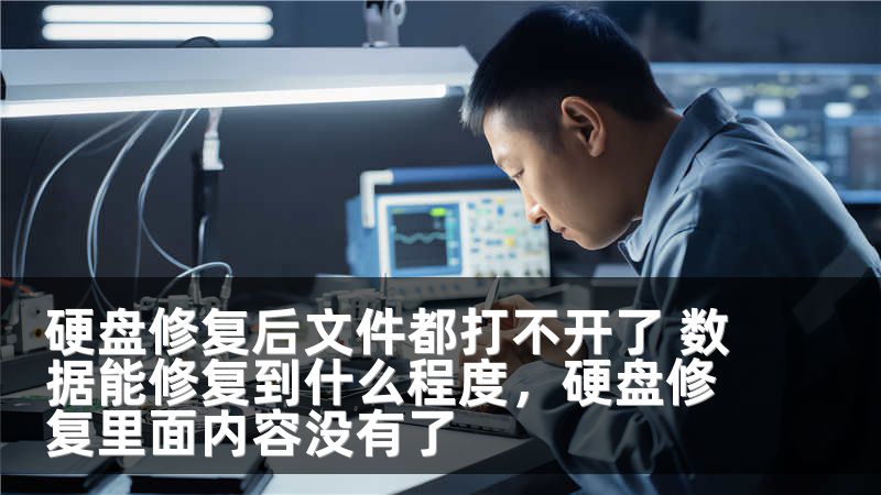 硬盘修复后文件都打不开了 数据能修复到什么程度,硬盘修复里面内容没有了