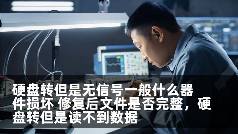 硬盘转但是无信号一般什么器件损坏 修复后文件是否完整，硬盘转但是读不到数据