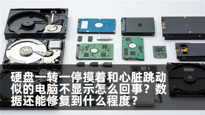 硬盘一转一停摸着和心脏跳动似的电脑不显示怎么回事？数据还能修复到什么程度？