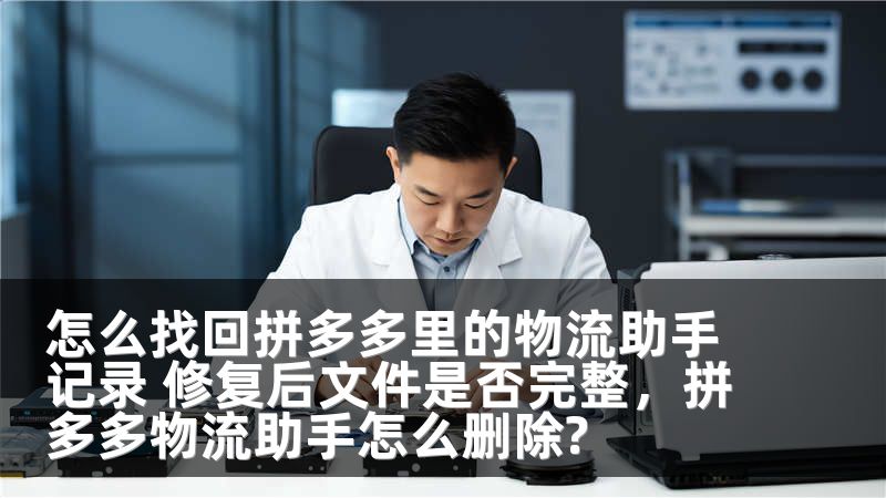 怎么找回拼多多里的物流助手记录 修复后文件是否完整，拼多多物流助手怎么删除?
