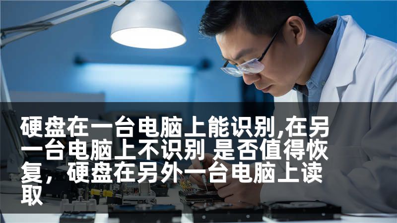 硬盘在一台电脑上能识别,在另一台电脑上不识别 是否值得恢复，硬盘在另外一台电脑上读取