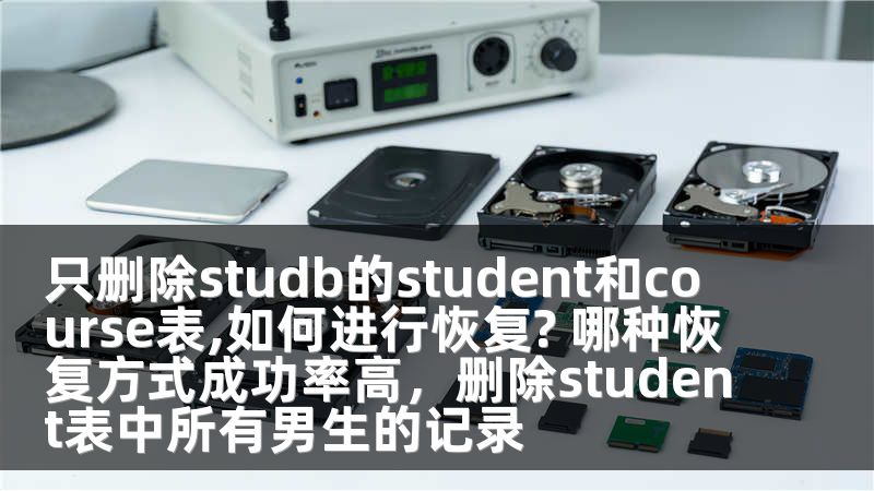 只删除studb的student和course表,如何进行恢复? 哪种恢复方式成功率高，删除student表中所有男生的记录