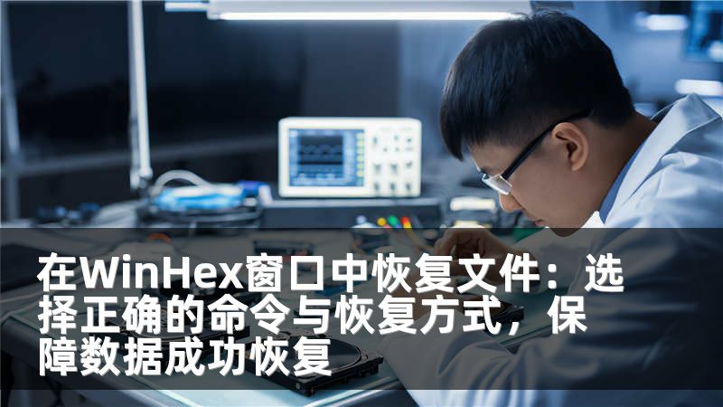 在WinHex窗口中恢复文件：选择正确的命令与恢复方式，保障数据成功恢复