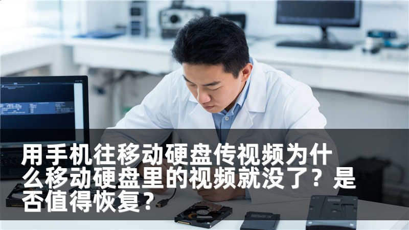 用手机往移动硬盘传视频为什么移动硬盘里的视频就没了？是否值得恢复？