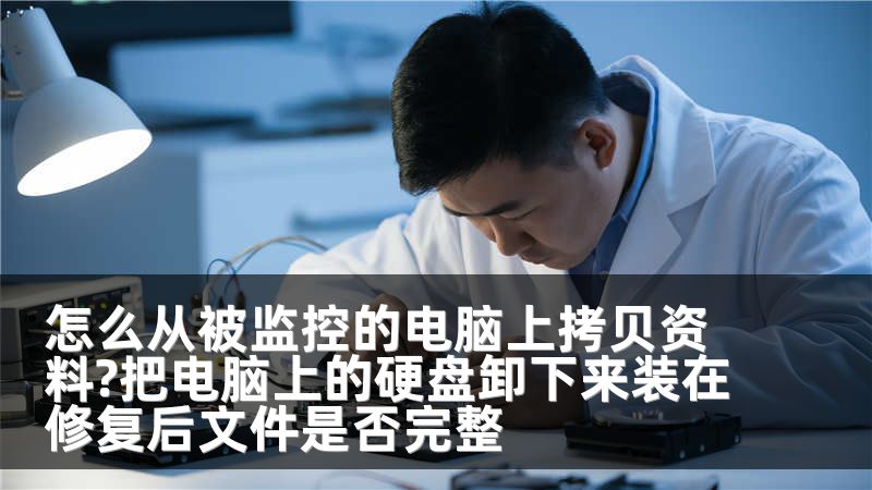怎么从被监控的电脑上拷贝资料?把电脑上的硬盘卸下来装在修复后文件是否完整