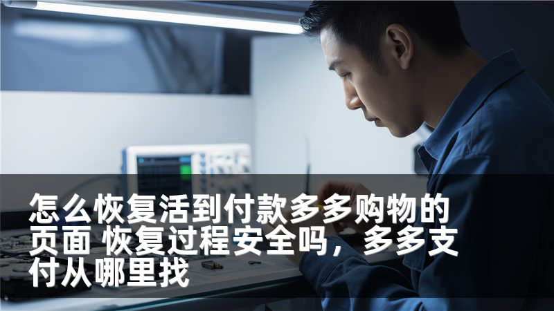 怎么恢复活到付款多多购物的页面 恢复过程安全吗，多多支付从哪里找