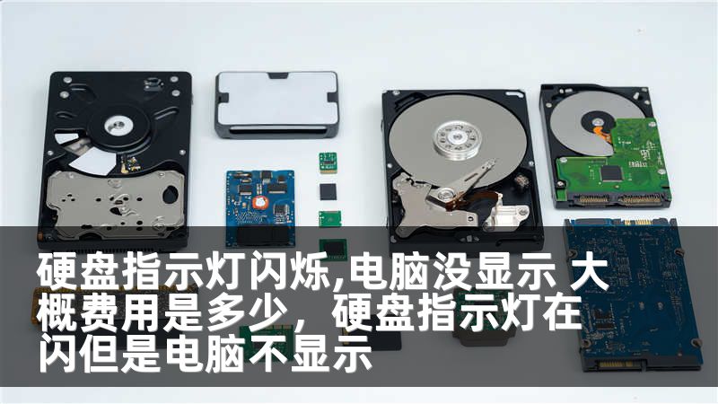 硬盘指示灯闪烁,电脑没显示 大概费用是多少，硬盘指示灯在闪但是电脑不显示