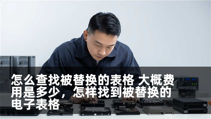 怎么查找被替换的表格 大概费用是多少，怎样找到被替换的电子表格