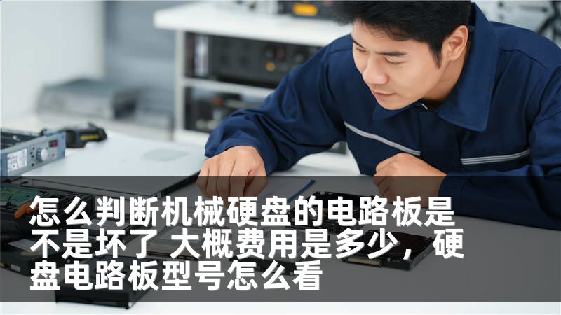 怎么判断机械硬盘的电路板是不是坏了 大概费用是多少，硬盘电路板型号怎么看