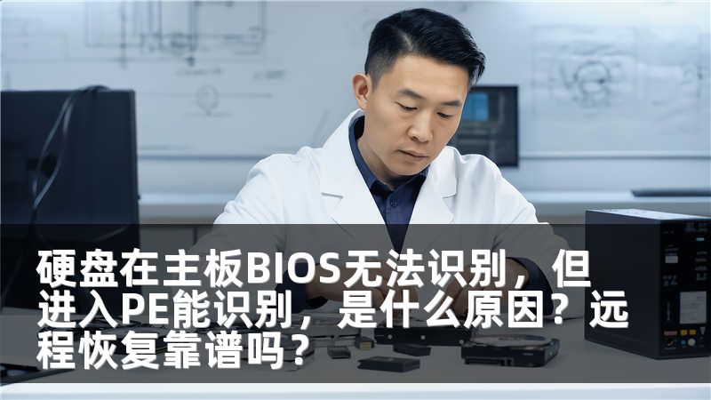 硬盘在主板BIOS无法识别，但进入PE能识别，是什么原因？远程恢复靠谱吗？